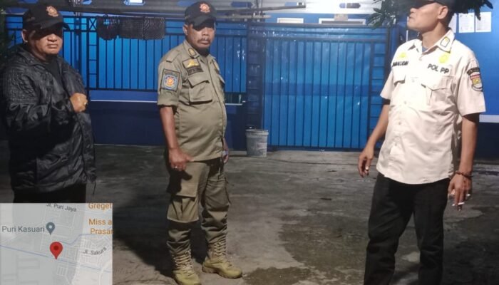 Laksankan Surat Edaran Bupati Tangerang, Trantibum Pasar Kemis, Monitoring dan Pengawasan Tempat Hiburan Umum