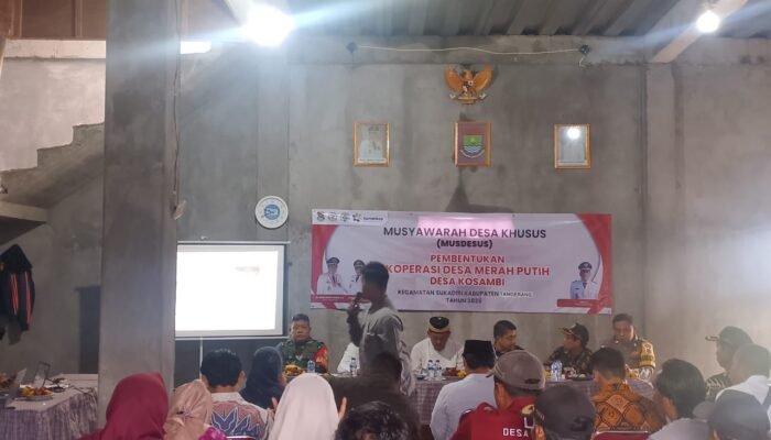 Desa Kosambi Gelar MUSDESUS Pembentukan Koperasi Merah Putih
