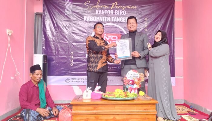 InfoTangerang Resmi Buka Kantor Biro Kabupaten Tangerang, Optimis Edukasi Masyarakat