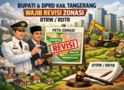 Bupati Dan DPRD Kabupaten Tangerang Wajib Revisi Zonasi RTRW/RDTR