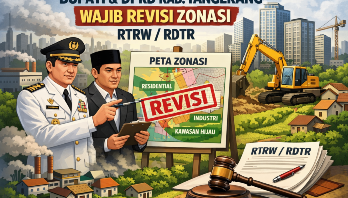Bupati Dan DPRD Kabupaten Tangerang Wajib Revisi Zonasi RTRW/RDTR