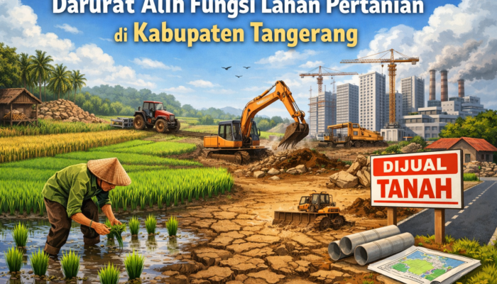 Darurat Alih Fungsi Lahan Pertanian di Kabupaten Tangerang: Sawah Tangerang Utara Harus Masuk LP2B