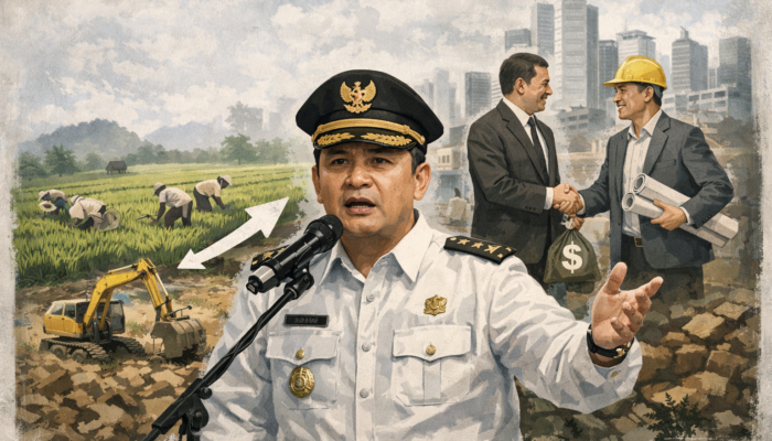 Bupati Tangerang minta kelonggaran alih fungsi lahan, siapa yang bupati Tangerang bela sebenarnya, ??