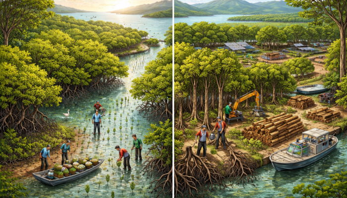 ANALISIS PERBANDINGAN PENGELOLAAN  HUTAN BAKAU : RESTORASI VS PBPH