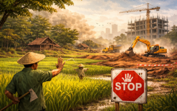 DTRB Dan PERKIM Kabupaten Tangerang jangan “bermain api”, harus stop perizinan diatas lahan pertanian