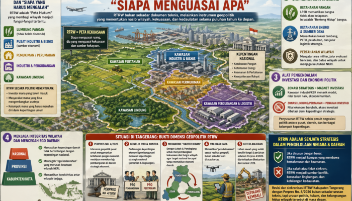 Geopolitik Strstegis RTRW Tangerang : “Siapa menguasai apa”
