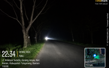 Jalan Raya Pantura Kemiri Gelap Gulita, Warga Desak Pemasangan PJU