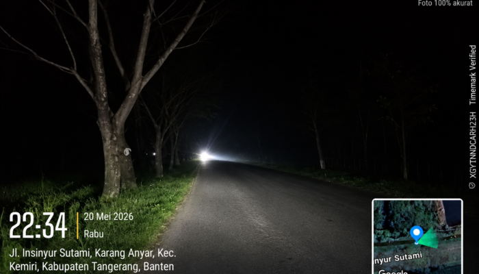 Jalan Raya Pantura Kemiri Gelap Gulita, Warga Desak Pemasangan PJU