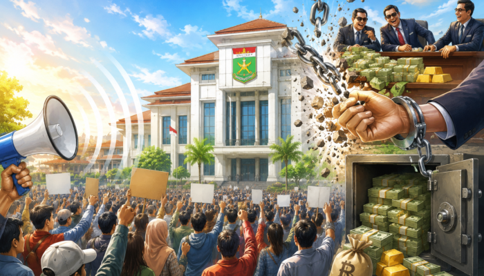 GEMA TANGERANG: HANCURKAN MITOS PEJABATNYA KEBAL HUKUM  TIDAK AKAN PERNAH PADAM