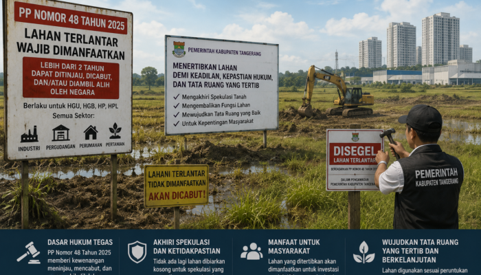 Penertiban Lahan Terlantar Harus Jadi Prioritas Pemkab Tangerang