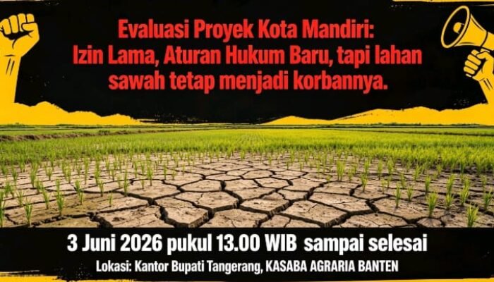 Proyek Kota Mandiri dan PERPRES 4/2026, Izin lama, aturan hukum baru , Tapi sawah Tetap jadi korban