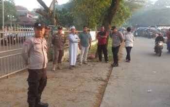 Kepulangan Jamaah Haji Kabupaten Tangerang, Mendapatkan Pengamanan Polsek Panongan Di Islamic Center Citra Raya