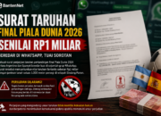 Surat Taruhan Final Piala Dunia 2026 Senilai Rp1 Miliar Beredar di WhatsApp, Tuai Sorotan
