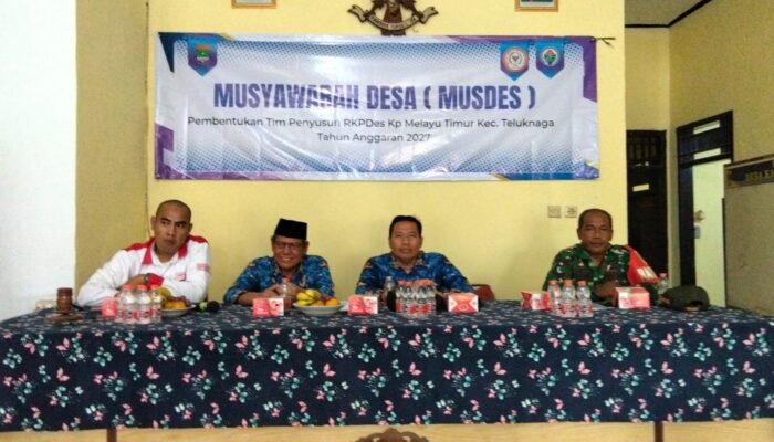 Musdes RKPDes 2027 Digelar, Pemdes Kampung Melayu Timur Libatkan Berbagai Unsur Masyarakat