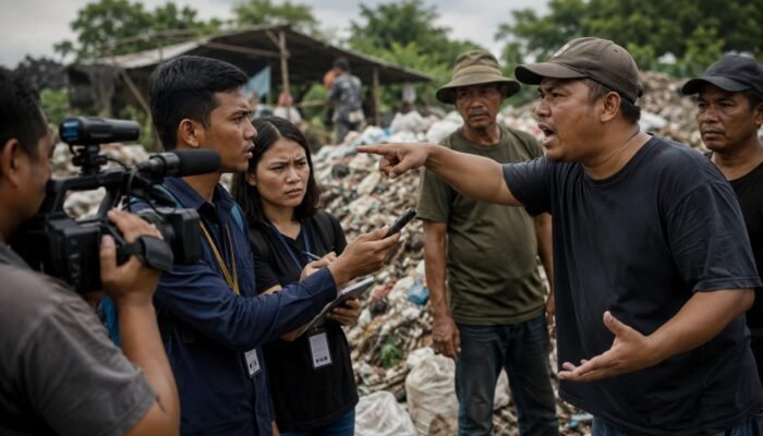 Wartawan Disebut Layak Sortir Sampah, Pengelola Sampah Ilegal Terancam Dilaporkan