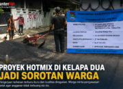 Proyek Hotmix di Kelapa Dua Disorot Warga, Diduga Tak Sesuai Spesifikasi