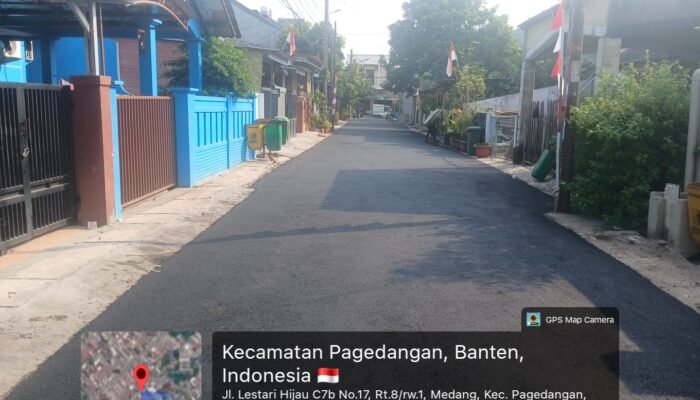 Pekerjaan Peningkatan Hotmix Jalan Lestari Hijau Medang Disambut Baik Warga