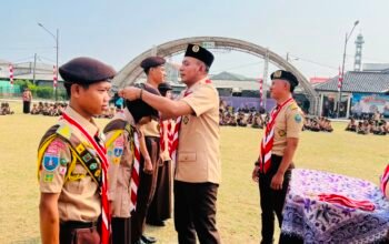 Camat Teluknaga  buka pesta siaga Kwaran pramuka