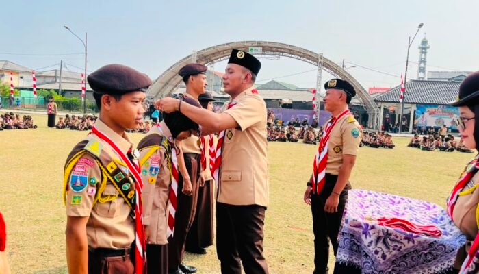 Camat Teluknaga  buka pesta siaga Kwaran pramuka
