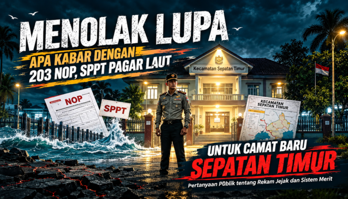 Menolak Lupa: Apa Kabar dengan 203 NOP dan SPPT Pagar Laut untuk Camat Baru Sepatan Timur?