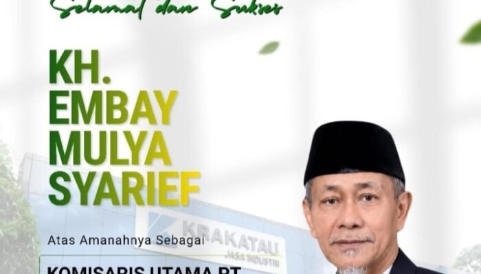 KH. Embay Mulya Syarief Dilantik sebagai Komisaris Utama PT Krakatau Jasa Industri: Kembalinya Putra Banten ke Rumah Industri Krakatau