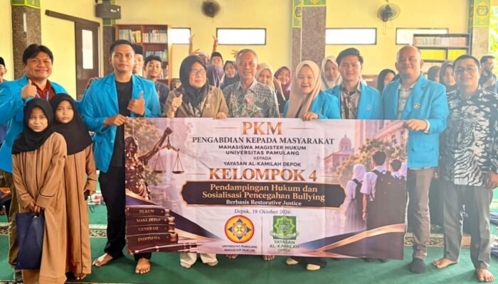 Tingkatkan Kesadaran Hukum Masyarakat, Mahasiswa Magister Hukum Universitas Pamulang Gelar Pengabdian kepada Masyarakat