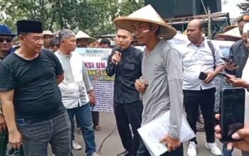 Ratusan Petani Gelar Aksi Unras, Guna Pembuktian “Sesumbar” Kadis DPKP Kabupaten Tangerang