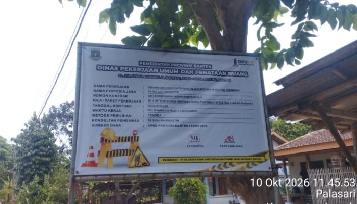 Pembangunan Konektivitas Ruas Jalan Poros Desa Kemiri Rp.4 Miliar Diduga Salah Alamat, Lokasi Fisik Berada Di Legok.